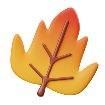 Fall Leaf  3D Icon