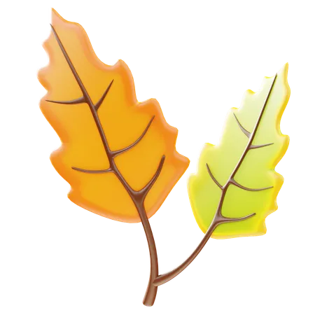 Fallen Leaves  3D Icon