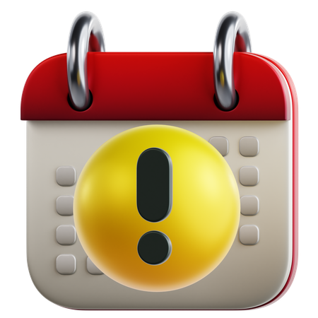 Fälligkeitsalarm  3D Icon