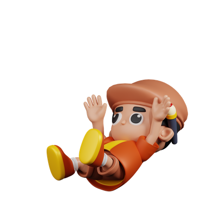 Falling Artist  3D Icon