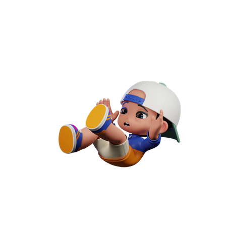 Falling Down  3D Icon