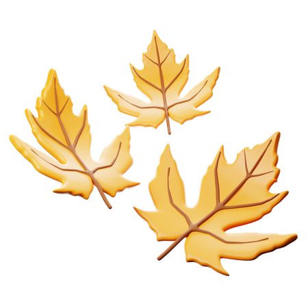 Falling Leaves  3D Icon