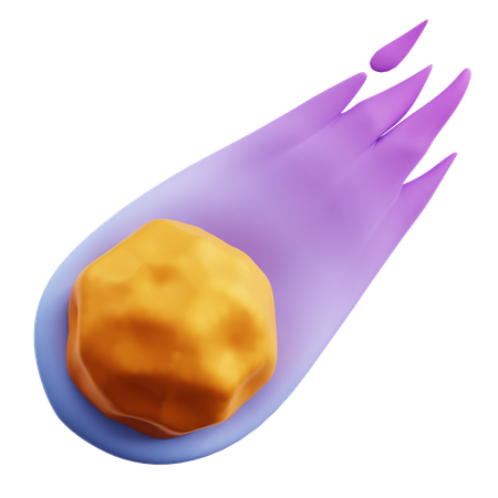 Falling Meteorite  3D Icon
