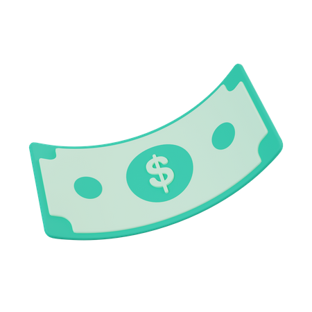 Falling Money  3D Icon