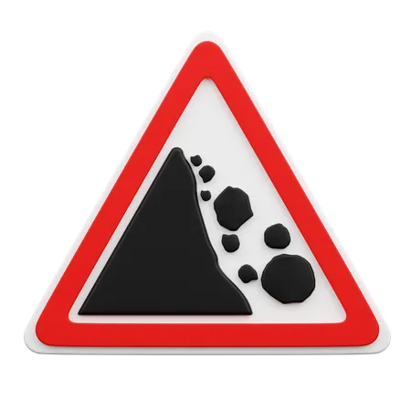 Falling Rocks  3D Icon