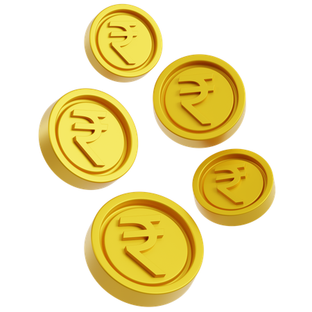 떨어지는 루피 동전  3D Icon