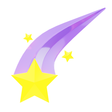 流れ星  3D Icon