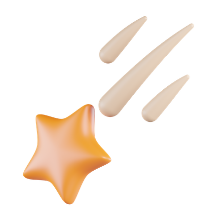 Falling Star  3D Icon