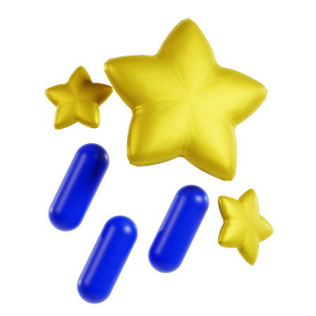 Falling Star  3D Icon