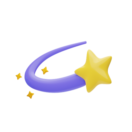 Falling Star  3D Icon