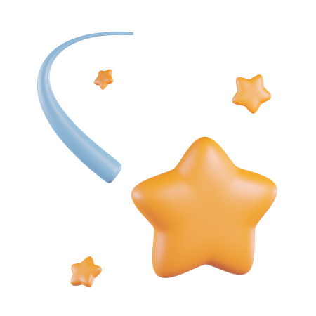 Falling Star  3D Icon
