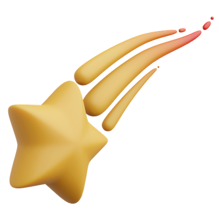 Falling Star  3D Icon