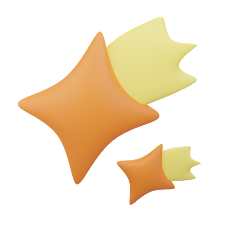 Falling Star  3D Icon