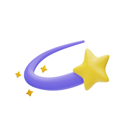 Falling Star  3D Icon