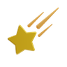 falling star emoji 3d