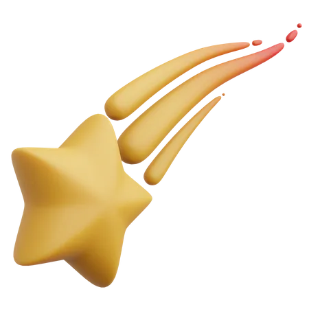 Falling Star  3D Icon