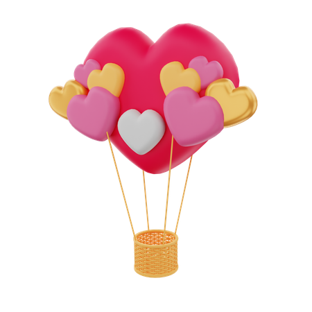 Fallschirm Liebe  3D Icon