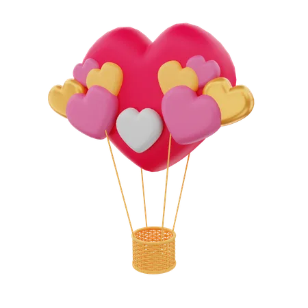 Fallschirm Liebe  3D Icon