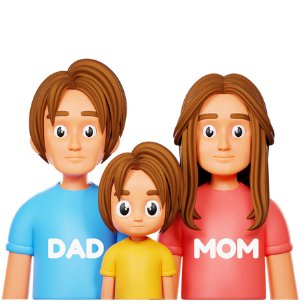 Família  3D Icon