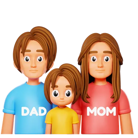 Família  3D Icon