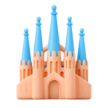 Sagrada Familia  3D Icon