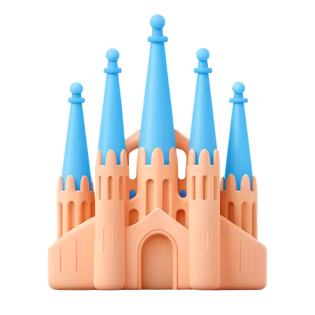 Sagrada Familia  3D Icon