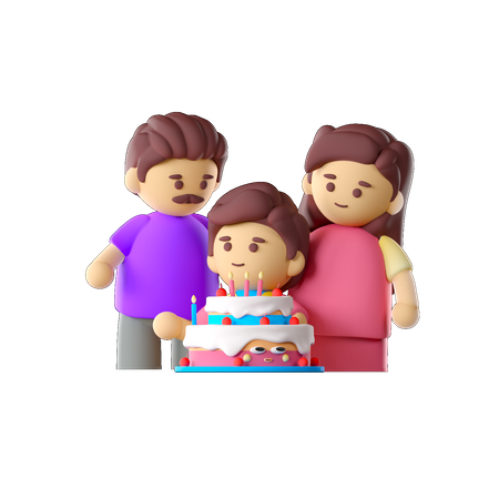 Familienfeier  3D Icon