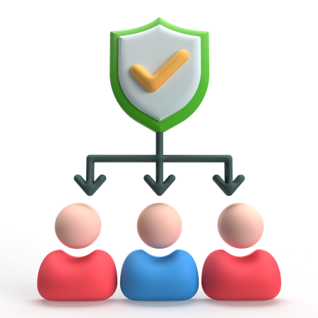 Sicherheit für die Familie  3D Icon