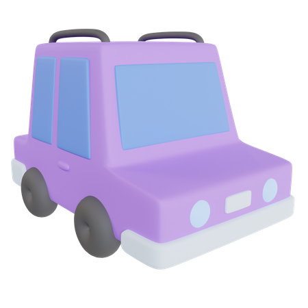 Family Car  3D Icon