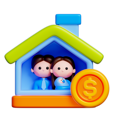 Family Financial  3D Icon