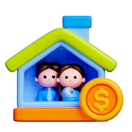 Family Financial  3D Icon