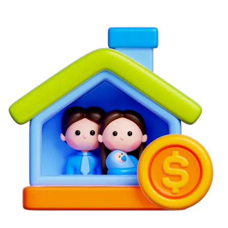 Family Financial  3D Icon