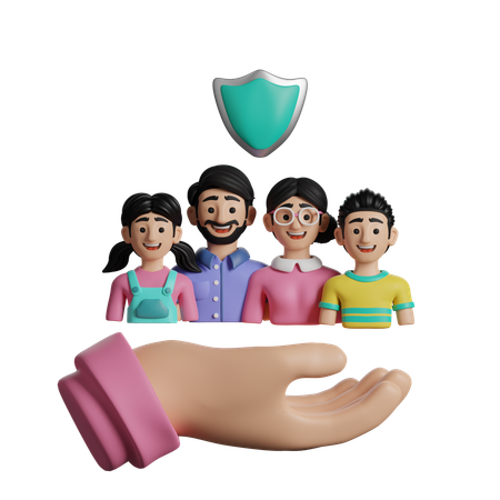 Family Insurance  3D Icon