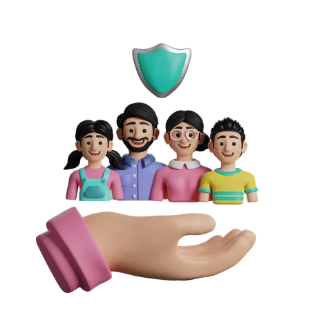 Family Insurance  3D Icon