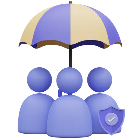 Life Insurance 3 D Illustration 3D Icon