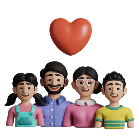 Family Love  3D Icon