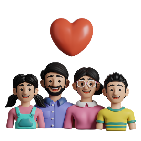 Family Love  3D Icon