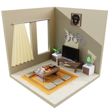 Family Room 3D Icon