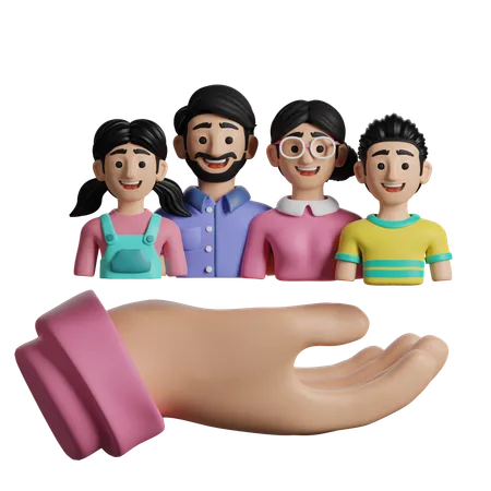 Family Support  3D Icon