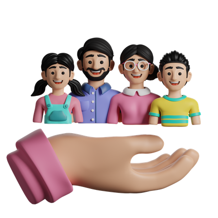 Family Support  3D Icon