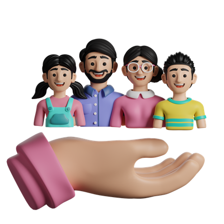 Family Support  3D Icon