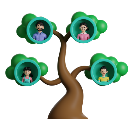 Family Tree  3D Icon