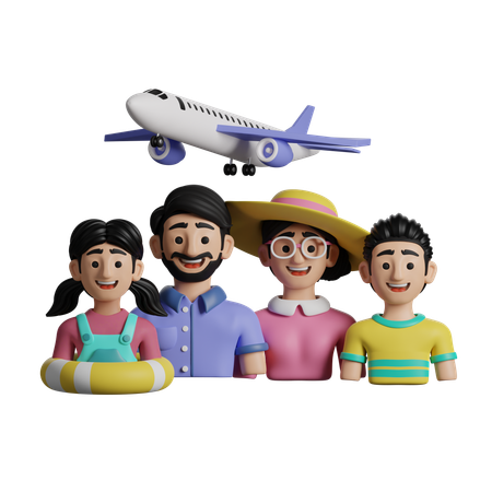 Family Vacation  3D Icon
