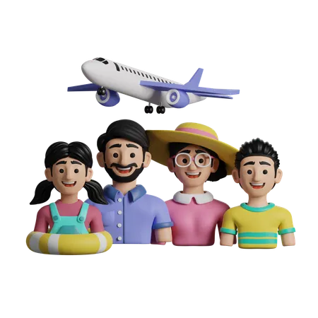 Family Vacation  3D Icon