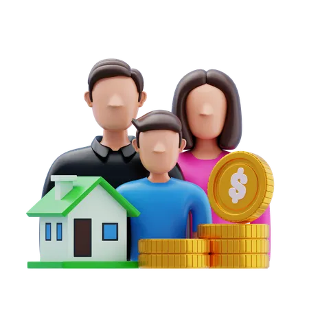 Family Wealth Planning  3D Icon