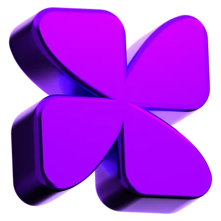 Fan Abstract Shape  3D Icon