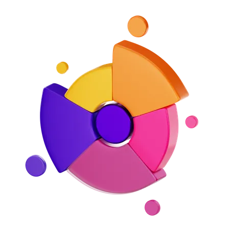 Fan Chart  3D Icon