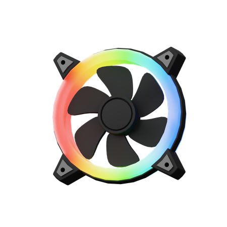 Fan PC RGB  3D Icon