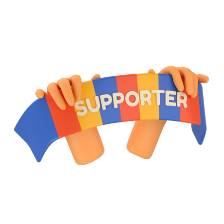 Fan-Schal  3D Icon