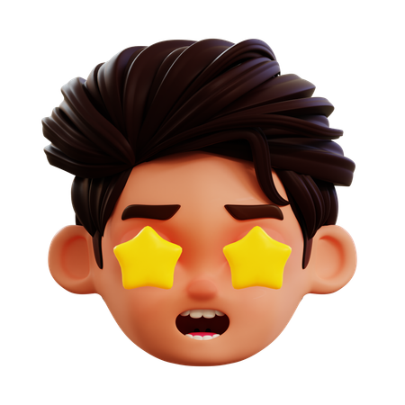 Fan Star Emoji  3D Icon
